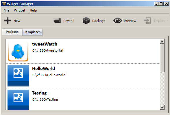 Widget Packager